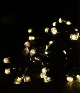 Гирлянда Light Светодиодная нить тепл. белая 10 м чёрный провод (мерцание 20 процентов)