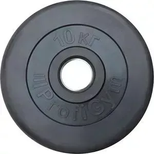 Диск обрезиненный ProfiGym d 51 мм чёрный 10,0 кг