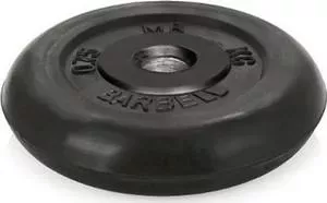 Диск обрезиненный MB Barbell d 31 мм черный 0,75 кг