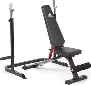 Скамья тренировочная ADIDAS ADBE-10345 с рамой для приседаний