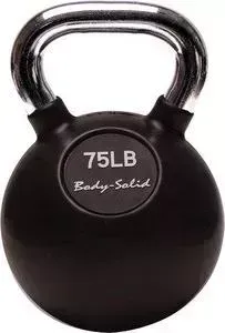 Гиря Body Solid 34 кг (75lb) с хромированной ручкой KBC75