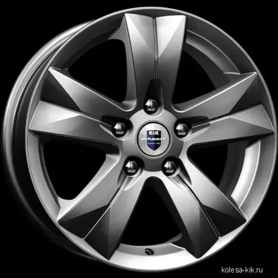 Диск автомобильный КиК Crossline 6.5X16/5X114.3 ET45 D67.1 дарк-платинум