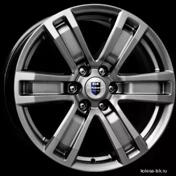 Диск автомобильный КиК R7-Рольф 7.5X17/6X139.7 ET46 D92.5 дарк-платинум