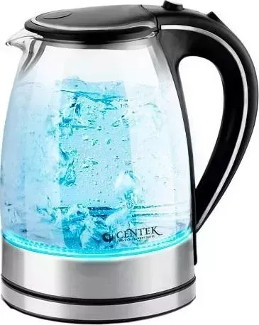 Чайник электрический CENTEK CT-1009 черный/серебристый