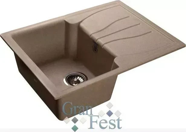 Мойка кухонная GranFest Standart GF-S680L песочный (302)