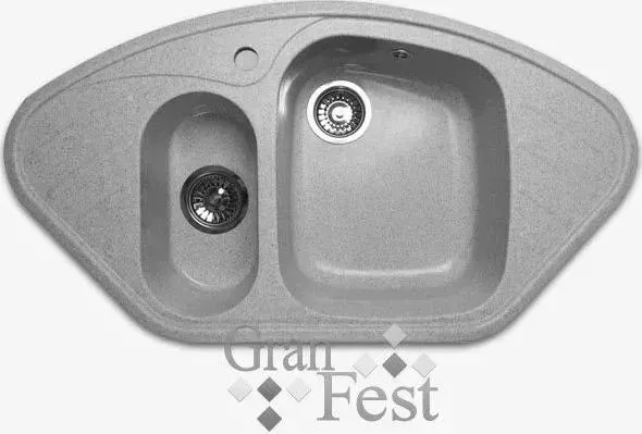 Мойка кухонная GranFest Corner GF-C960E серый (310)