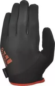 Перчатки для фитнеса ADIDAS Essential ADGB-12423RD (с пальцами) черно/красные р. L