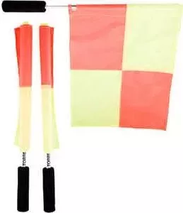 Флаги для боковых судей TORRES SS1031, из двух флагов, оранжево-желтые