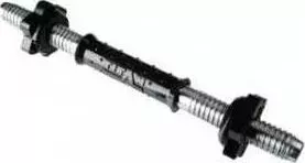 Гриф Titan гантельный 31 мм L450 мм (обрезиненная ручка, замок-гайка)