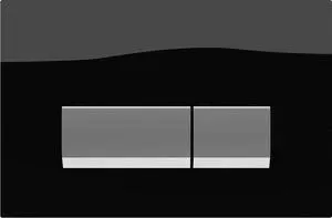 Кнопка смыва Koller Pool Integro Black Glass