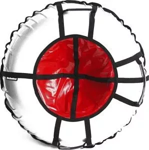 Ватрушка надувная Hubster Тюбинг Ринг Pro серый-красный 90 см