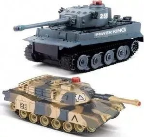 Радиоуправляемый танк Huan Qi овый бой Tiger vs Leopard масштаб 1:24 2.4G