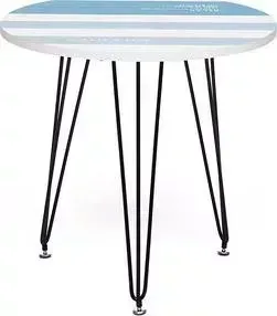 Стол журнальный TetChair Mediterranean (mod. 63609-60) белый/голубой/черный