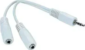 Переходник GEMBIRD для наушников Jack 3.5 / 2xJack3.5 (CCA-415W) / 2xJack