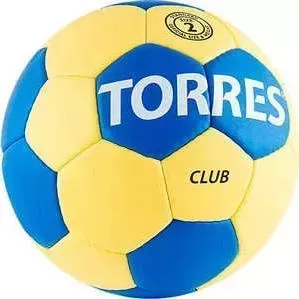 Мяч гандбольный TORRES матчевый Club, арт. H30012, размер 2, сине-желтый