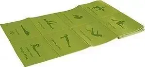 Коврик для йоги и фитнеса LITE WEIGHTS 173х61х0,5см 5455LW, салатовый