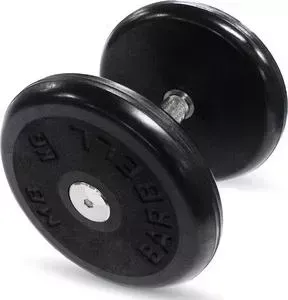 Гантель MB Barbell Классик с вращающейся ручкой хром 12 кг