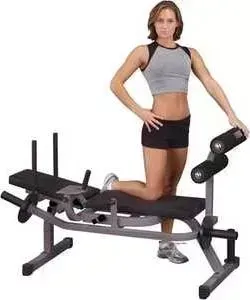 Скамья для пресса Body Solid горизонтальная на свободных весах (GAB100)