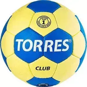Мяч гандбольный TORRES матчевый Club, арт. H30011, размер 1, сине-желтый