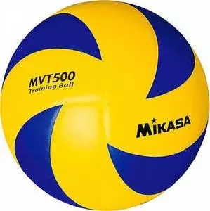 Мяч волейбольный MIKASA MVT500, размер 5, цвет сине-желтый