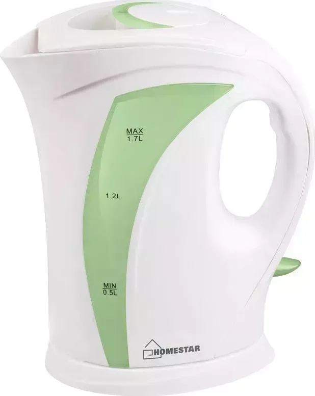 Чайник электрический HOMESTAR HS-1006 бело-зеленый