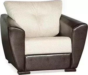 Кресло Галактика Кентукки КР mercury dark brown, alba cream