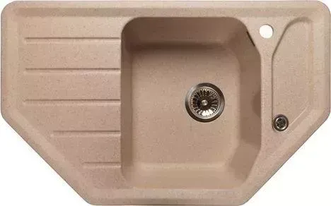 Мойка кухонная GranFest Corner GF-C800E песочный (302)