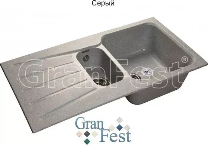 Мойка кухонная GranFest Standart GF-S940KL серый (310)