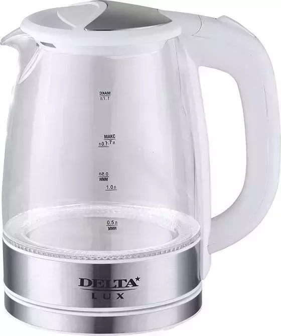 Чайник электрический DELTA Lux DL-1204W белый