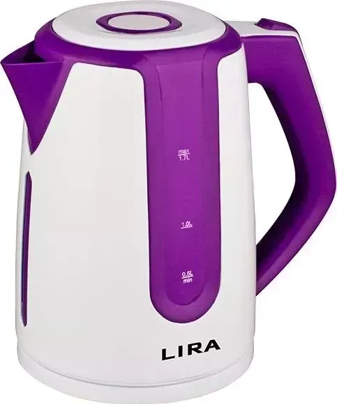 Чайник электрический LIRA LR 0103 бело-фиолетовый