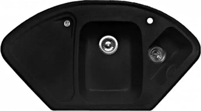 Мойка кухонная GranFest Corner GF-C1040E черный (308)