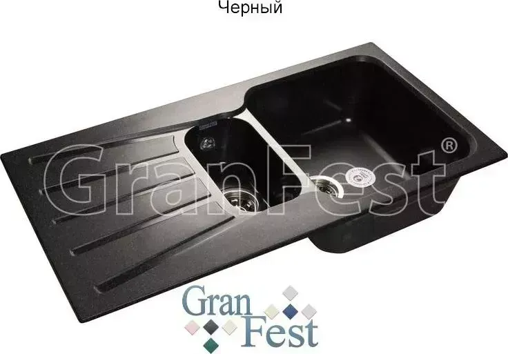 Мойка кухонная GranFest Standart GF-S940KL черный (308)