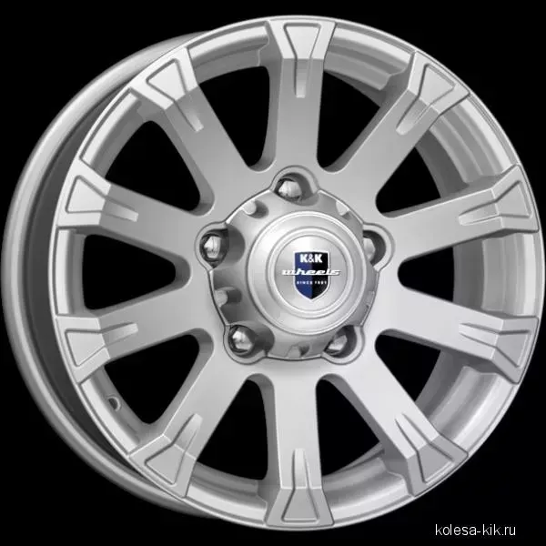 Диск автомобильный КиК Байкал 7X16/5X139.7 ET35 D95.3 сильвер
