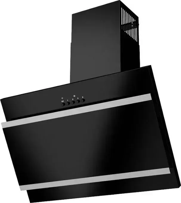 Вытяжка MAUNFELD Tower G 60 BLACK + SATIN stripes