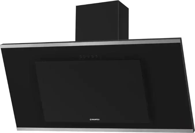 Вытяжка MAUNFELD Tower G 90 BLACK + SATIN stripes