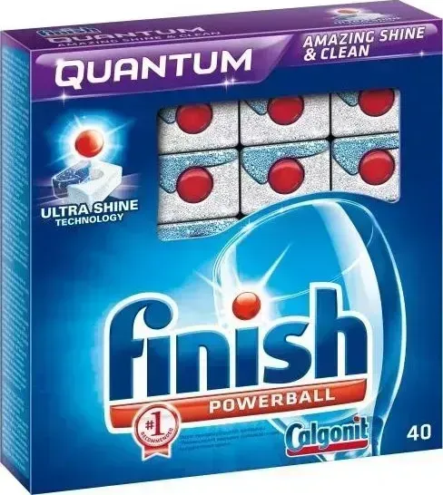 Аксессуар для посудомоечных машин FINISH Quantum Powerball (Max) 40шт таблетки посудомоечной ы