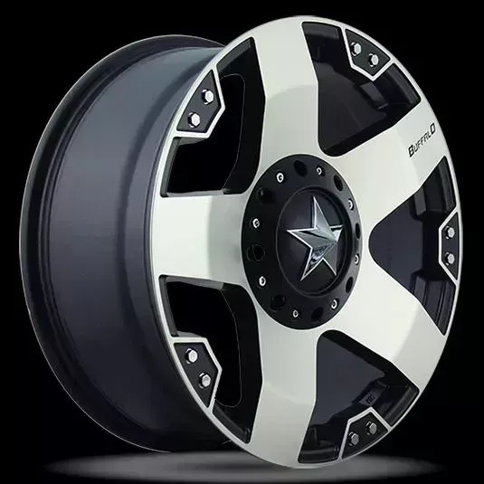 Диск автомобильный BUFFALO BW-775 9X17/6X135-139.7 ET-12 D106.3 MACHINED-FACE-W__BLK-WINDOWS