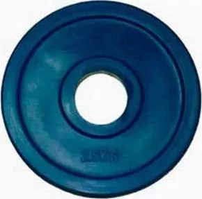 Диск обрезиненный Евро-Классик 51 мм 2.5 кг синий серия "Ромашка" (Олимпийский)