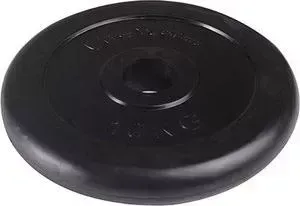 Диск обрезиненный LITE WEIGHTS RJ1034 d-50mm 10кг черный