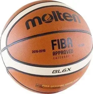 Мяч баскетбольный Molten BGL6X (р. 6) официальный FIBA