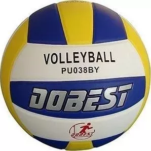 Мяч волейбольный DOBEST PU038 клеенный