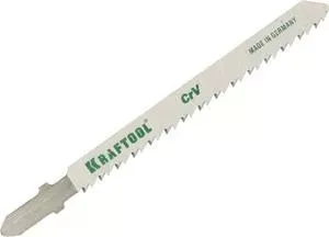Пилки для лобзика KRAFTOOL T101B Cr-V шаг 2,5мм 75мм 2шт (159511-2,5)