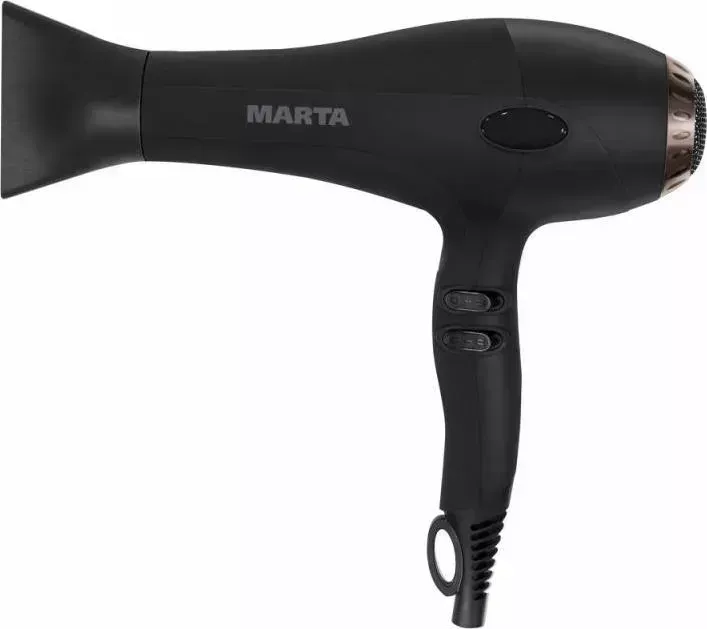 Фен MARTA MT-1427 черный гранит