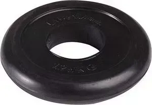 Диск обрезиненный LITE WEIGHTS RJ1034 d-50mm 1,25кг черный