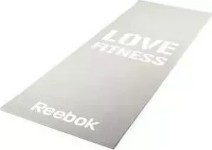 Тренировочный коврик Reebok RAMT-11024GRL (мат) для фитнеса тонкий Love (серый)