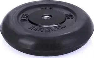 Диск обрезиненный MB Barbell d 26 мм черный 0,75 кг