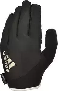 Перчатки ADIDAS Essential ADGB-12422WH (с пальцами) черно/белые р. M