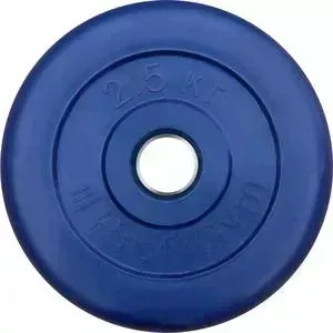 Диск обрезиненный ProfiGym d 31 мм синий 2,5 кг