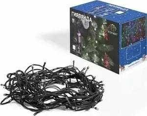 Гирлянда Neon-Night "Твинкл Лайт" 10 м, темно-зеленый ПВХ, 80 LED, цвет белый