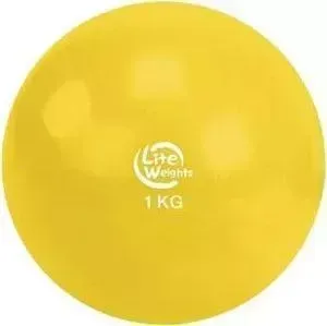 Медбол LITE WEIGHTS 1кг 1701LW, желтый